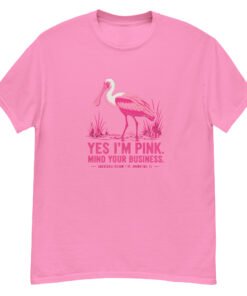 Alternative view of Yes I'm Pink Spoonbill Unisex classic tee
