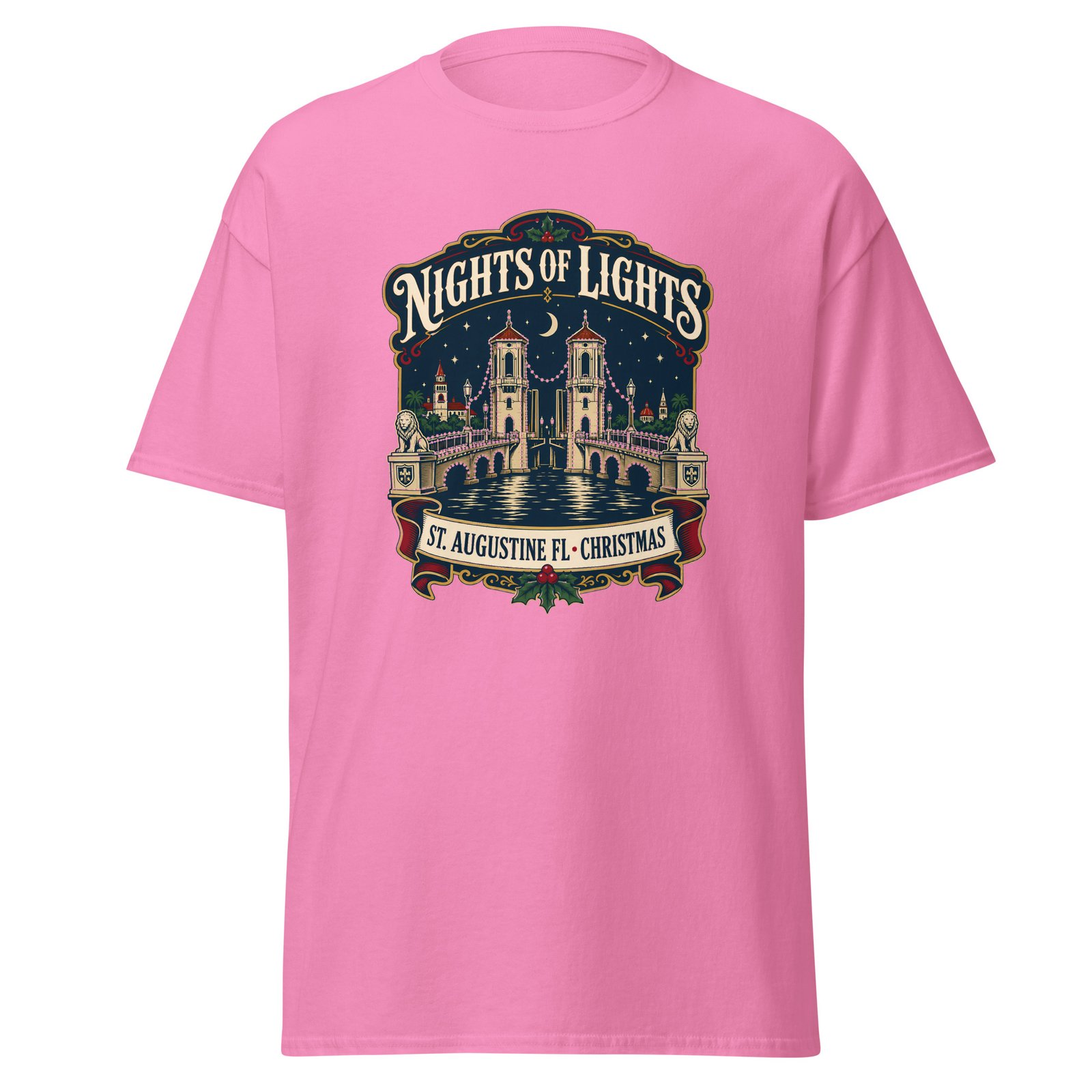Nights of Lights St. Augustine Christmas Unisex classic tee - Image 2