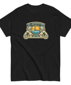 Alternative view of St. Augustine Lion Shield Unisex tee