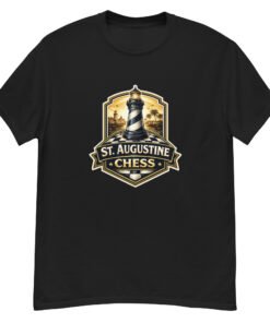 Alternative view of St. Augustine Chess Lighthouse Rook Unisex tee