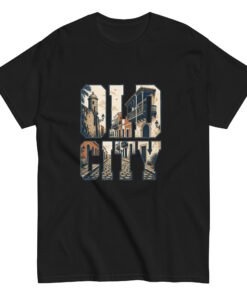 Alternative view of Old City Collage Unisex classic tee
