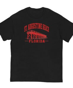 Alternative view of St Augustine Beach Florida Pier Unisex classic tee