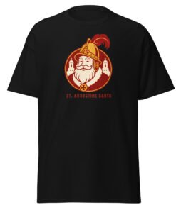 Alternative view of St. Augustine Santa Unisex classic tee