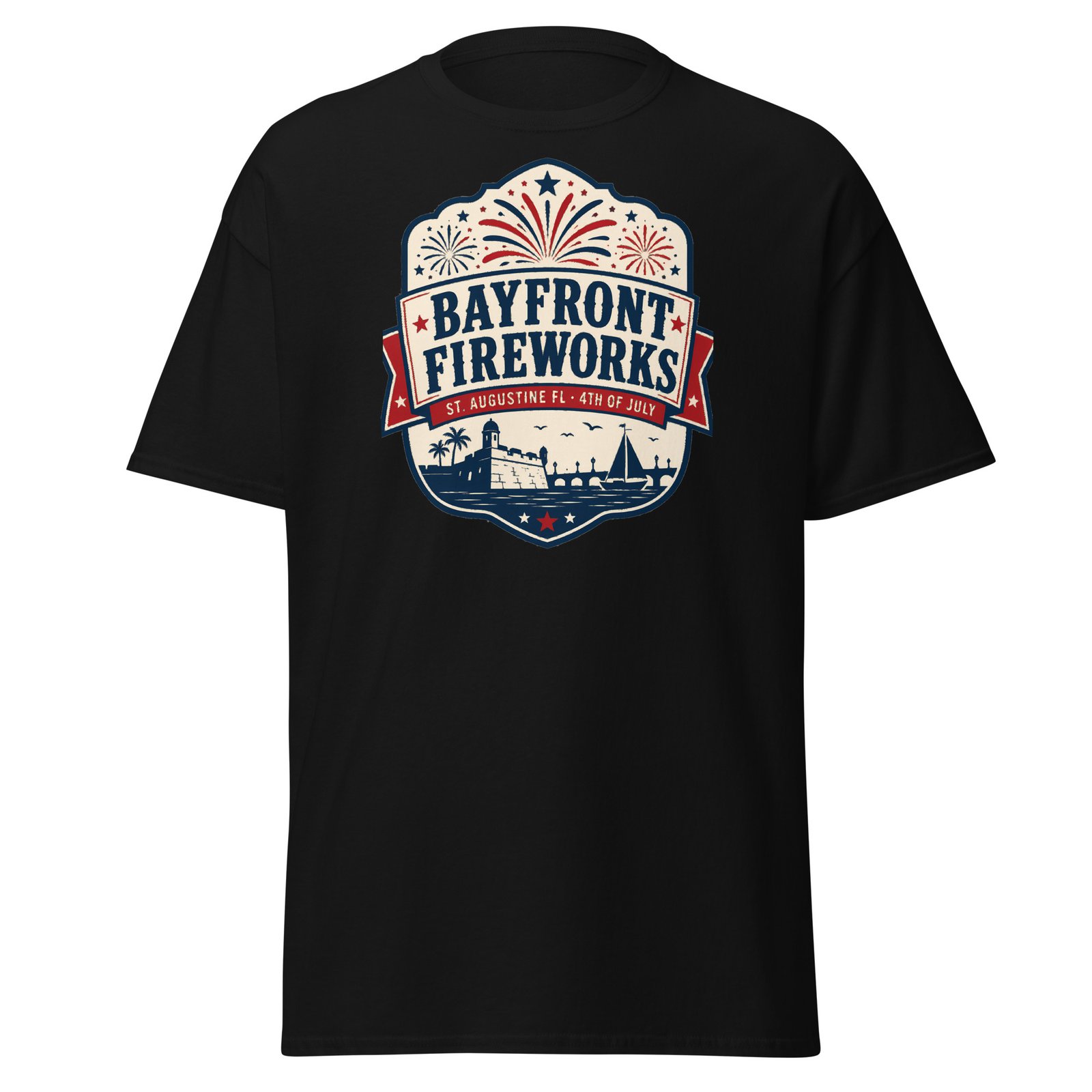 Bayfront Fireworks St. Augustine Unisex classic tee - Image 2