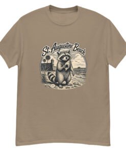 Raccoon St. Augustine Beach Unisex classic tee - Image 4