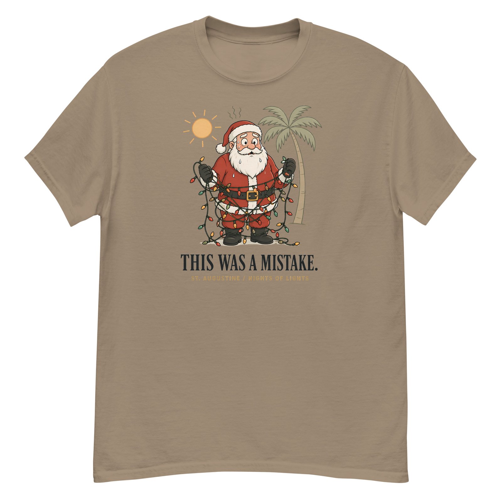 Santa Mistake Nights of Lights Unisex classic tee - Image 3