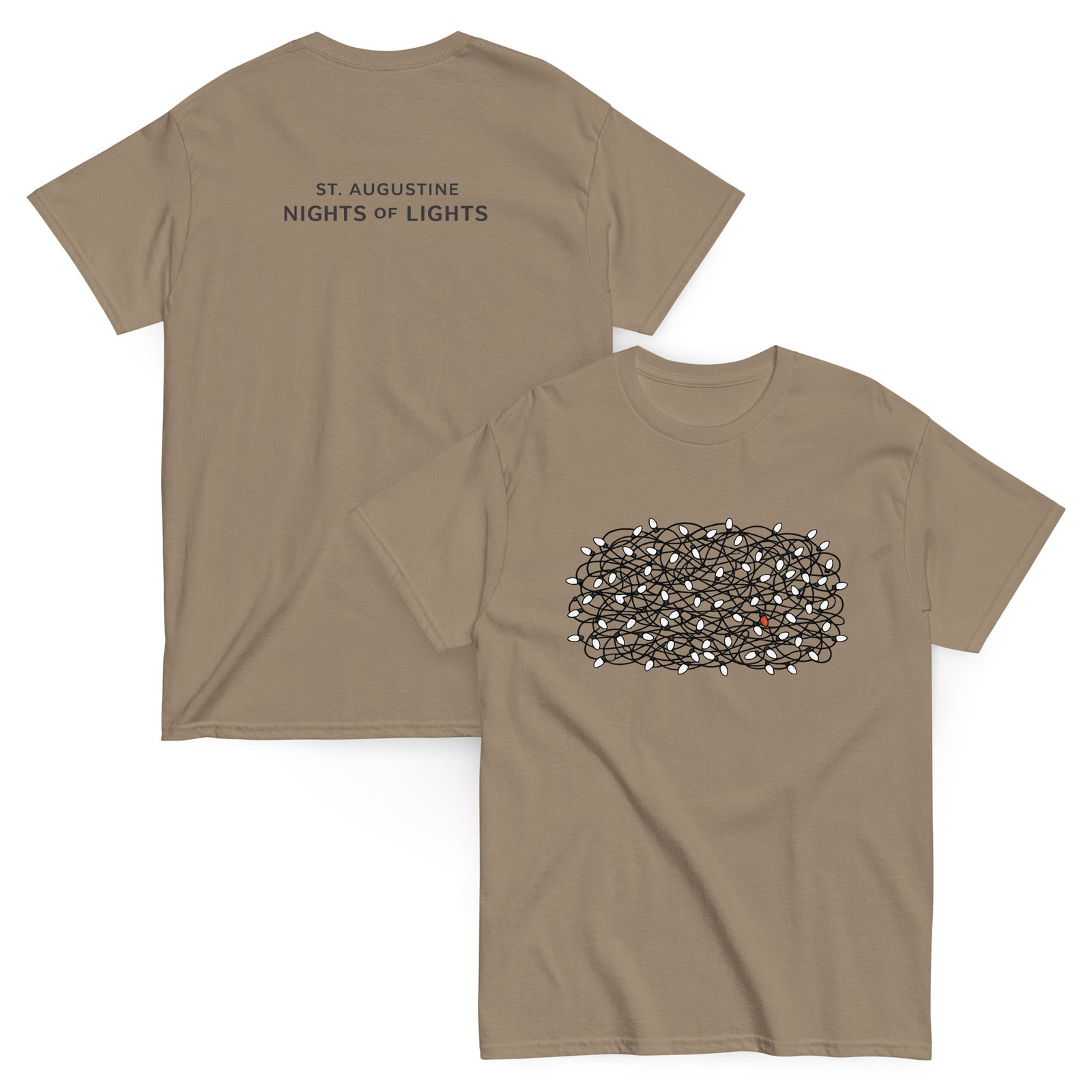 St. Augustine Nights of Lights Tangle Unisex classic tee - Image 3