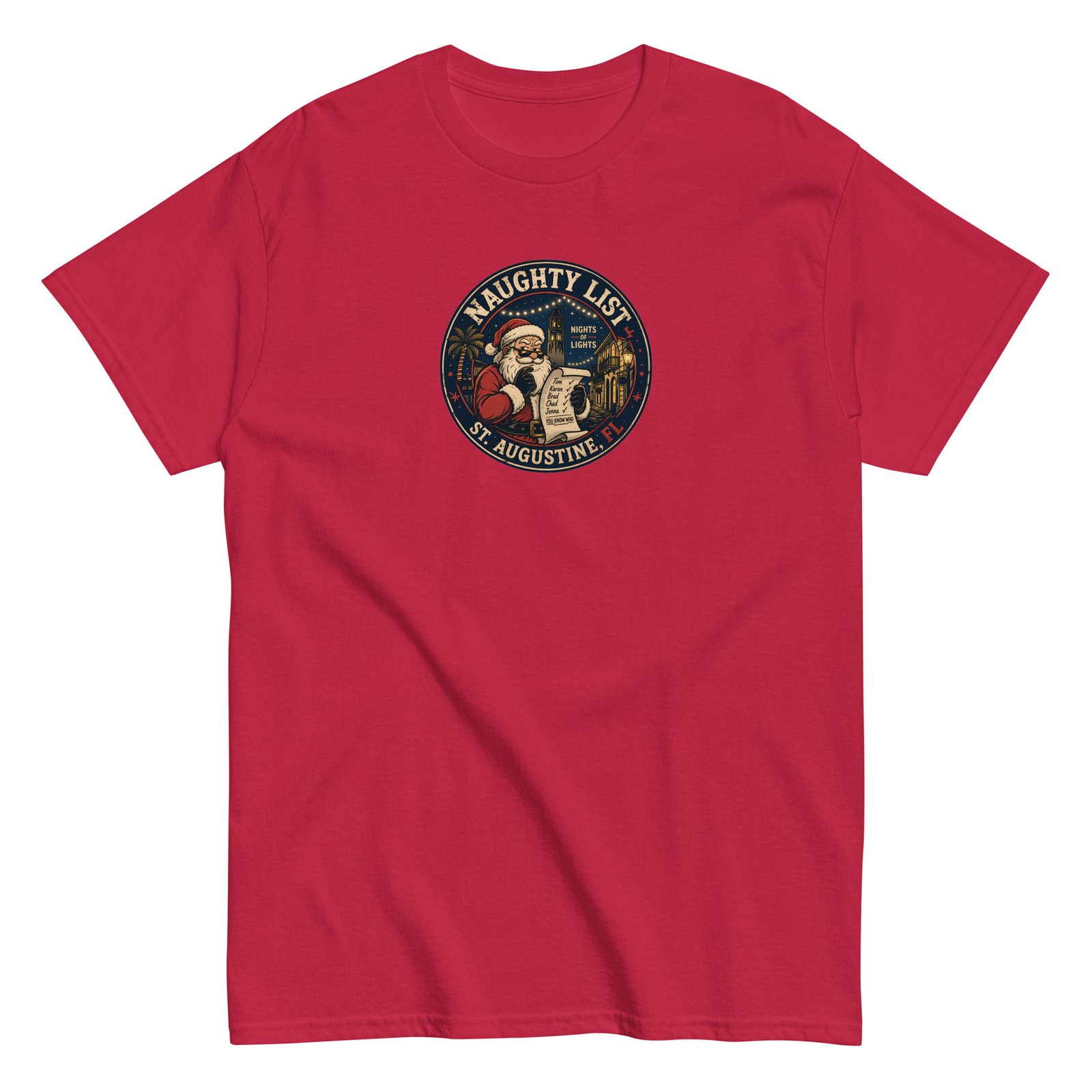 Naughty List Badge Unisex classic tee