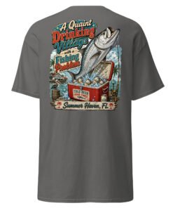 Quaint Drinking Village Summer Haven Fish Unisex classic tee - Image 5