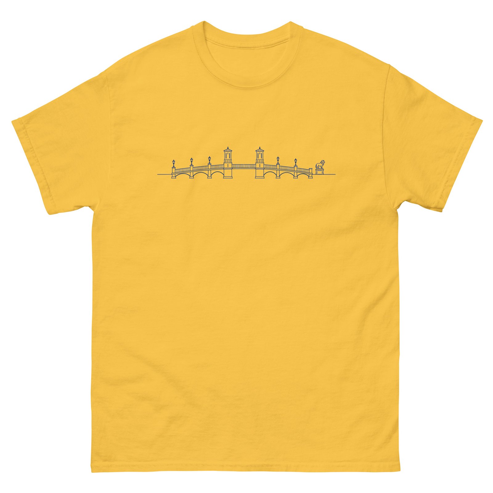 Bridge of Lions Lineart Unisex tee - Image 3