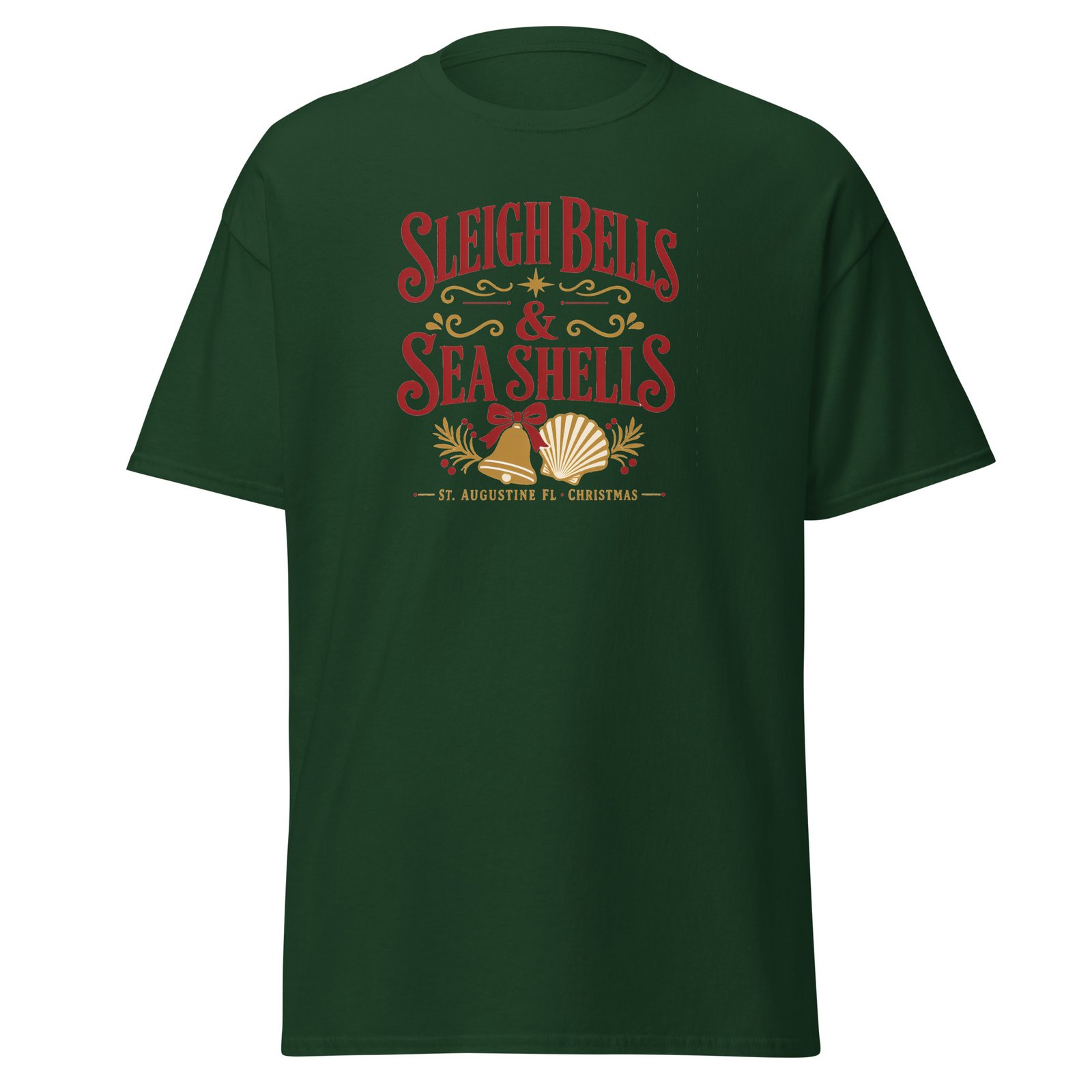 Sleigh Bells Sea Shells St. Augustine Unisex classic tee - Image 4