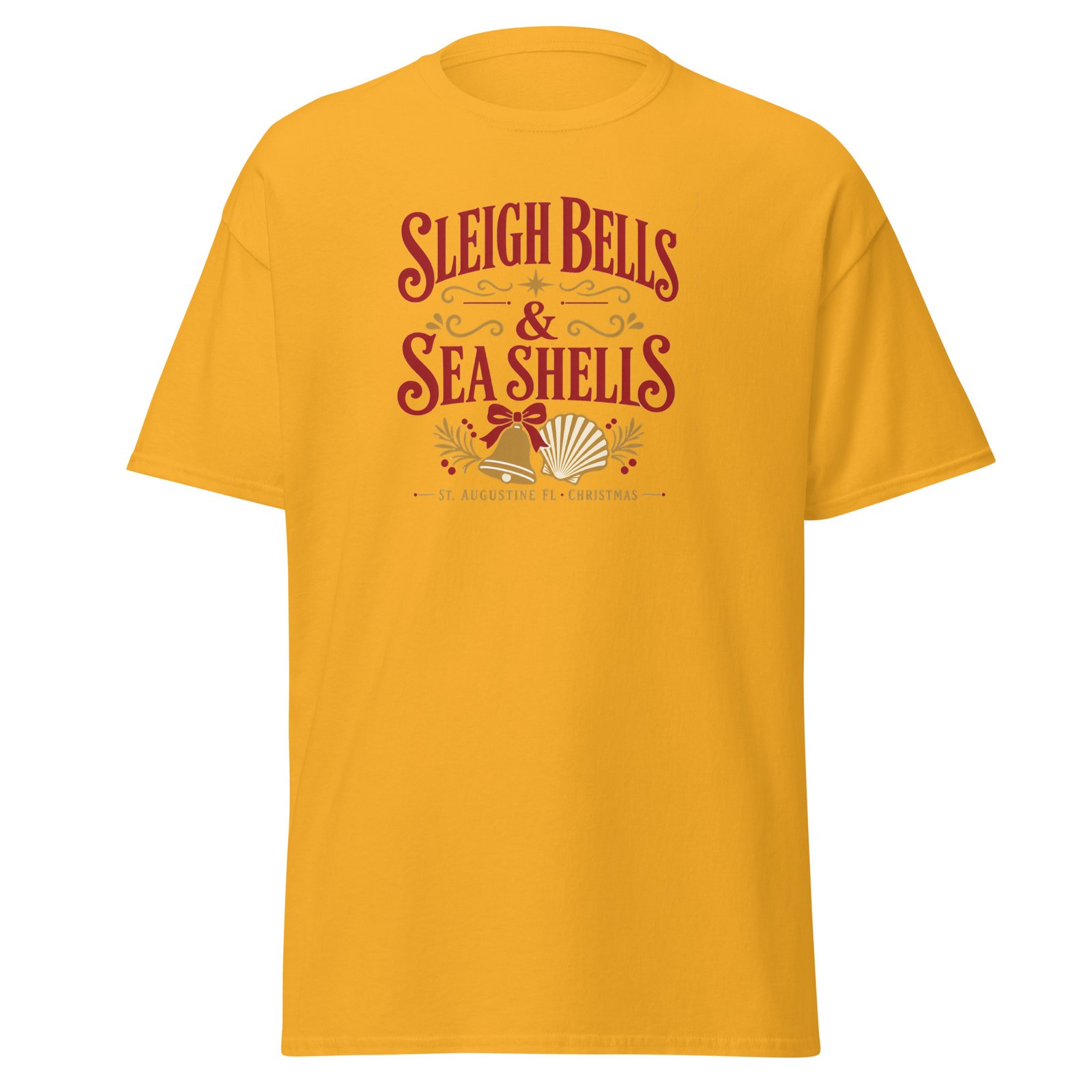 Sleigh Bells Sea Shells St. Augustine Unisex classic tee - Image 10