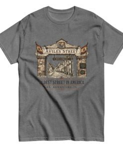 Alternative view of Aviles Street Oldest in America Unisex T-Shirt