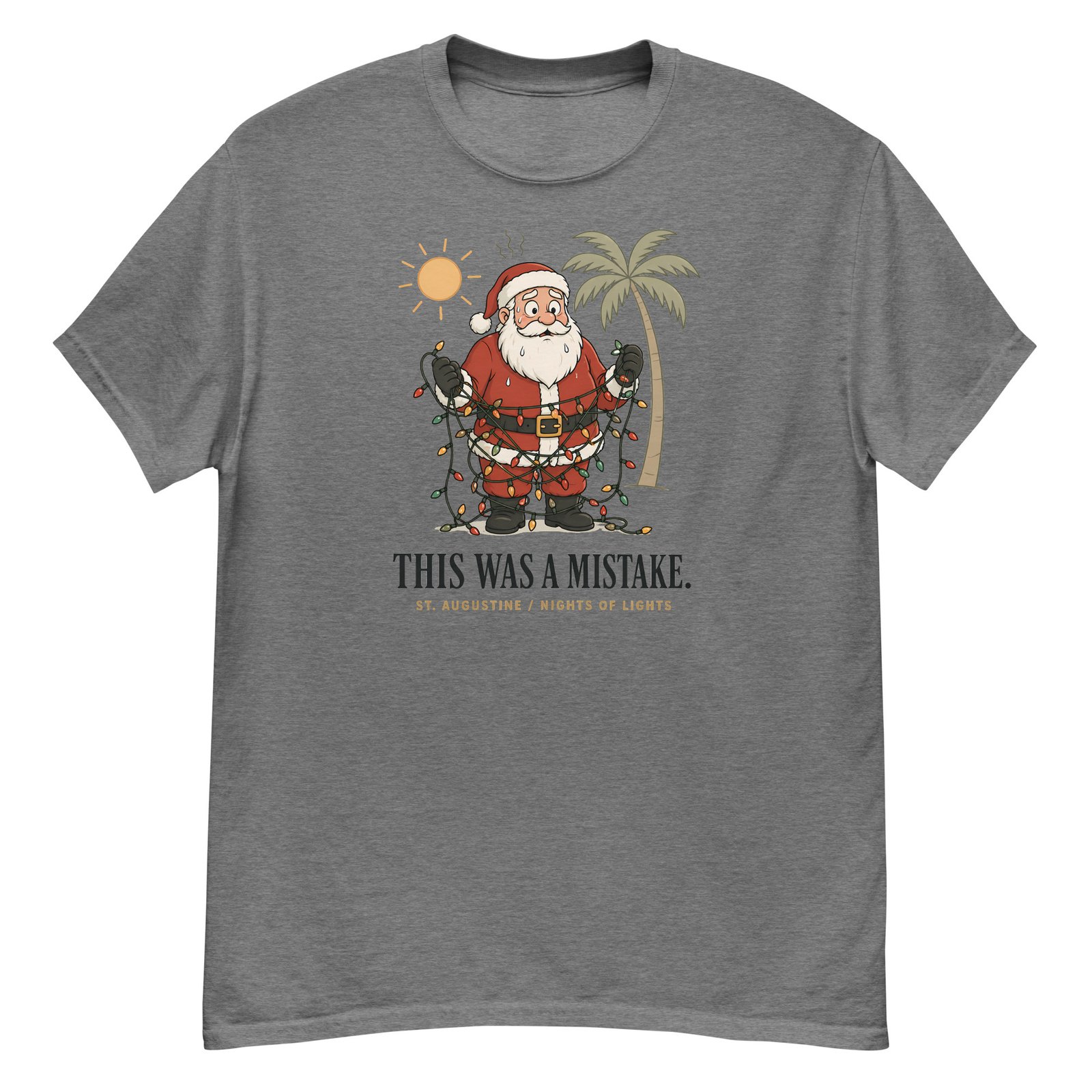 Santa Mistake Nights of Lights Unisex classic tee - Image 2
