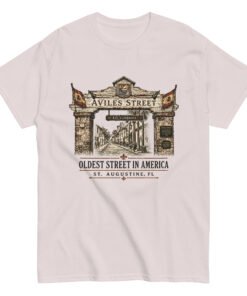 Aviles Street Oldest in America Unisex T-Shirt - Image 7