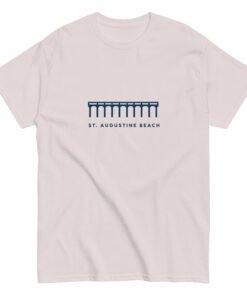 St. Augustine Beach Pier Line Unisex tee - Image 8