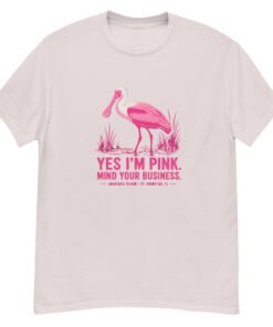 Yes I'm Pink Spoonbill Unisex classic tee - Image 7