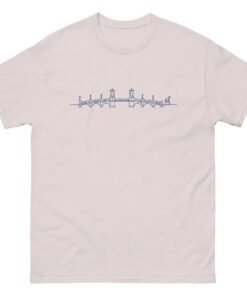 Bridge of Lions Lineart Unisex tee - Image 8