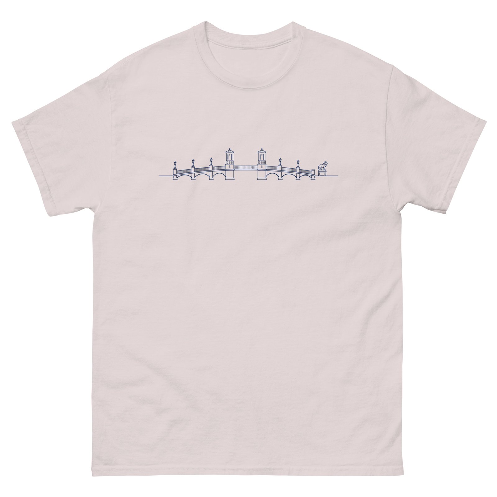 Bridge of Lions Lineart Unisex tee - Image 8