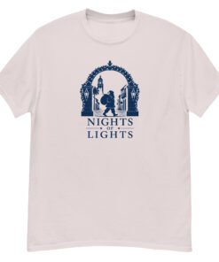 Nights of Lights Santa Walking Unisex tee - Image 8