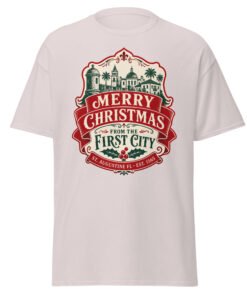 Merry Christmas First City Unisex classic tee - Image 4