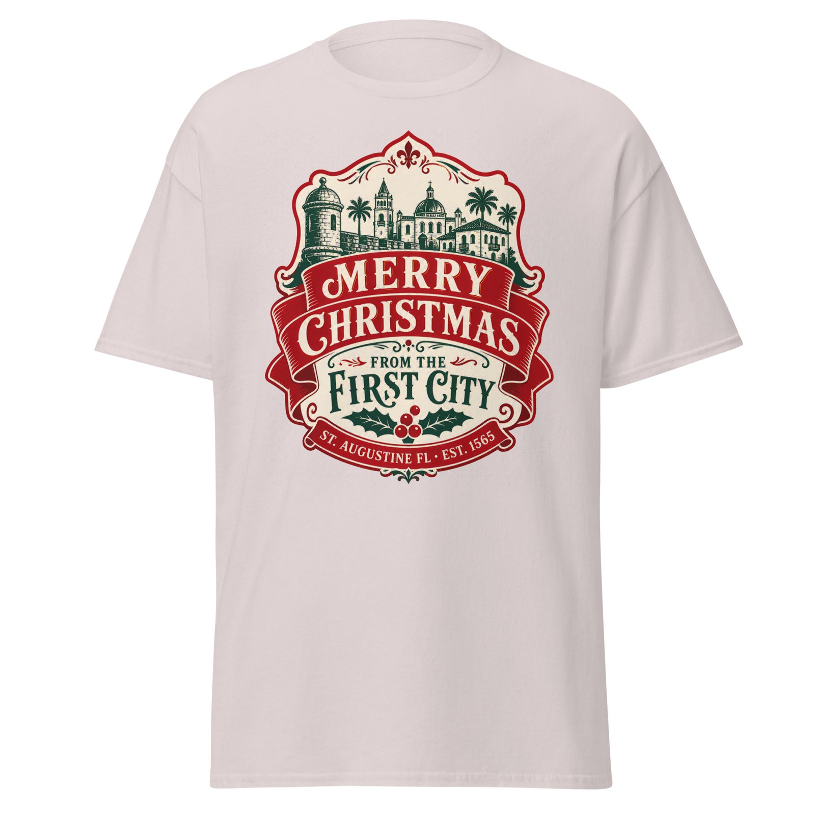 Merry Christmas First City Unisex classic tee - Image 4