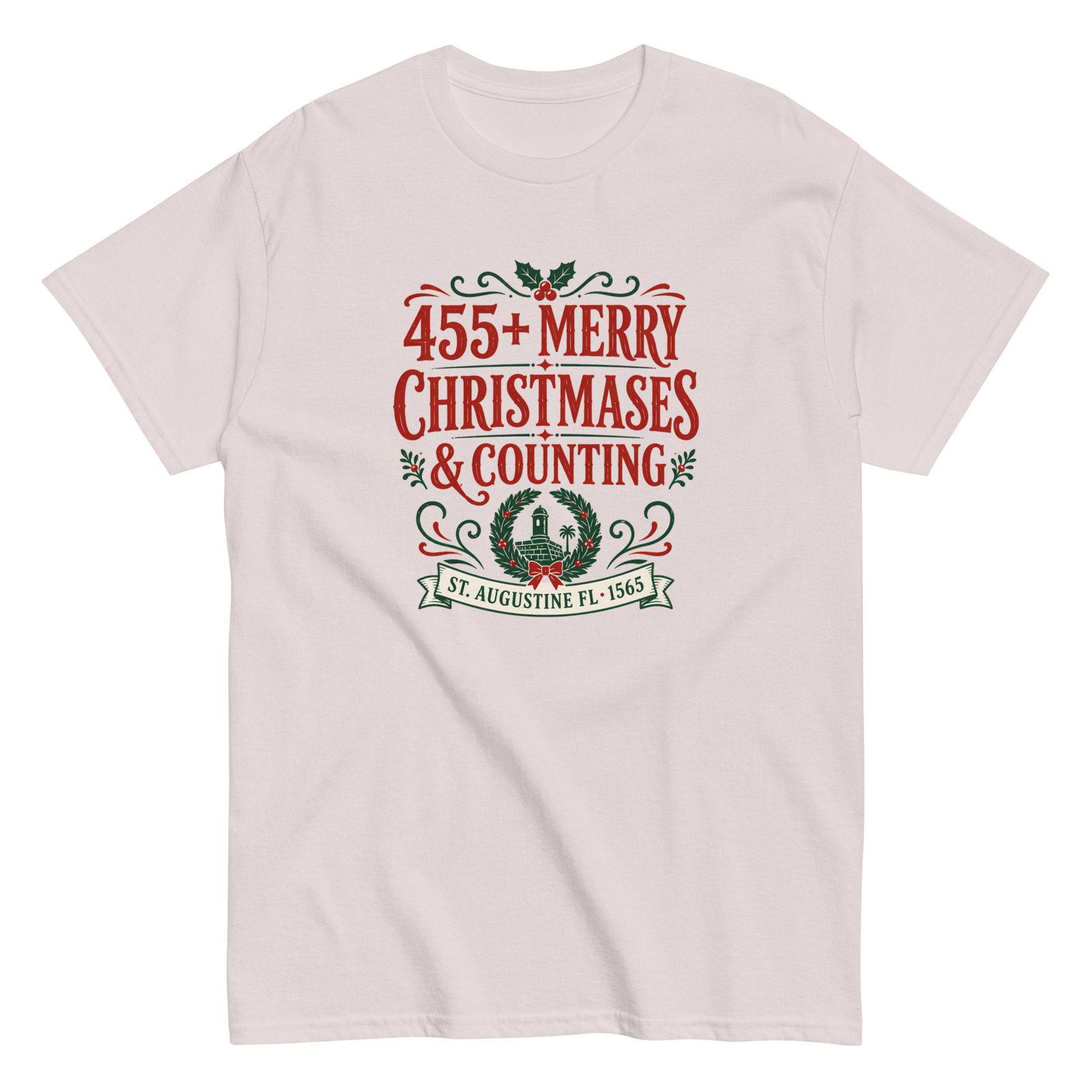 455+ Merry Christmases St. Augustine Unisex classic tee - Image 11