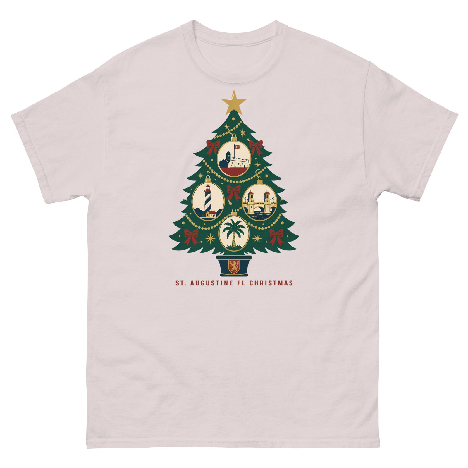 St. Augustine Christmas Tree Unisex classic tee - Image 7