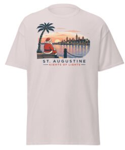 Nights of Lights Santa Bayfront Unisex classic tee - Image 3
