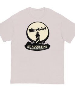 Lighthouse Santa Flying Unisex classic tee - Image 8