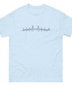 Bridge of Lions Lineart Unisex tee - Image 9