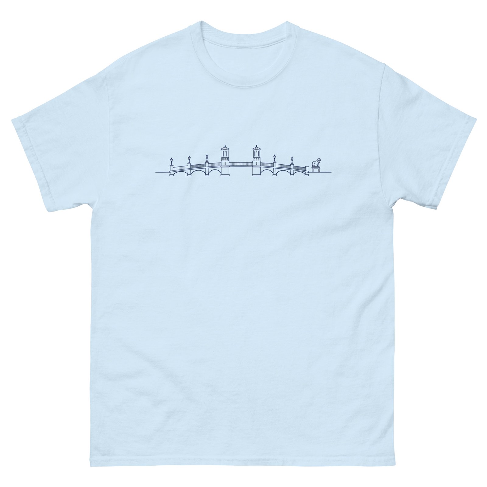 Bridge of Lions Lineart Unisex tee - Image 9