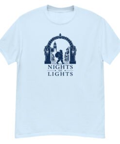 Nights of Lights Santa Walking Unisex tee - Image 9
