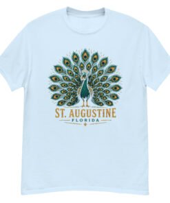 St. Augustine Peacock Unisex classic tee - Image 13