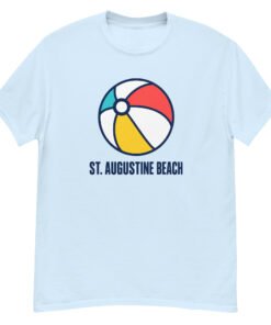St. Augustine Beach Ball Unisex classic tee - Image 9