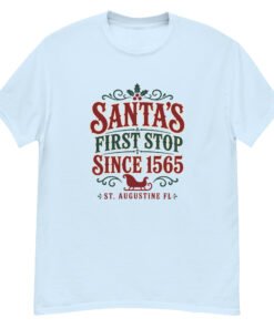 Santa's First Stop St. Augustine Unisex classic tee - Image 6