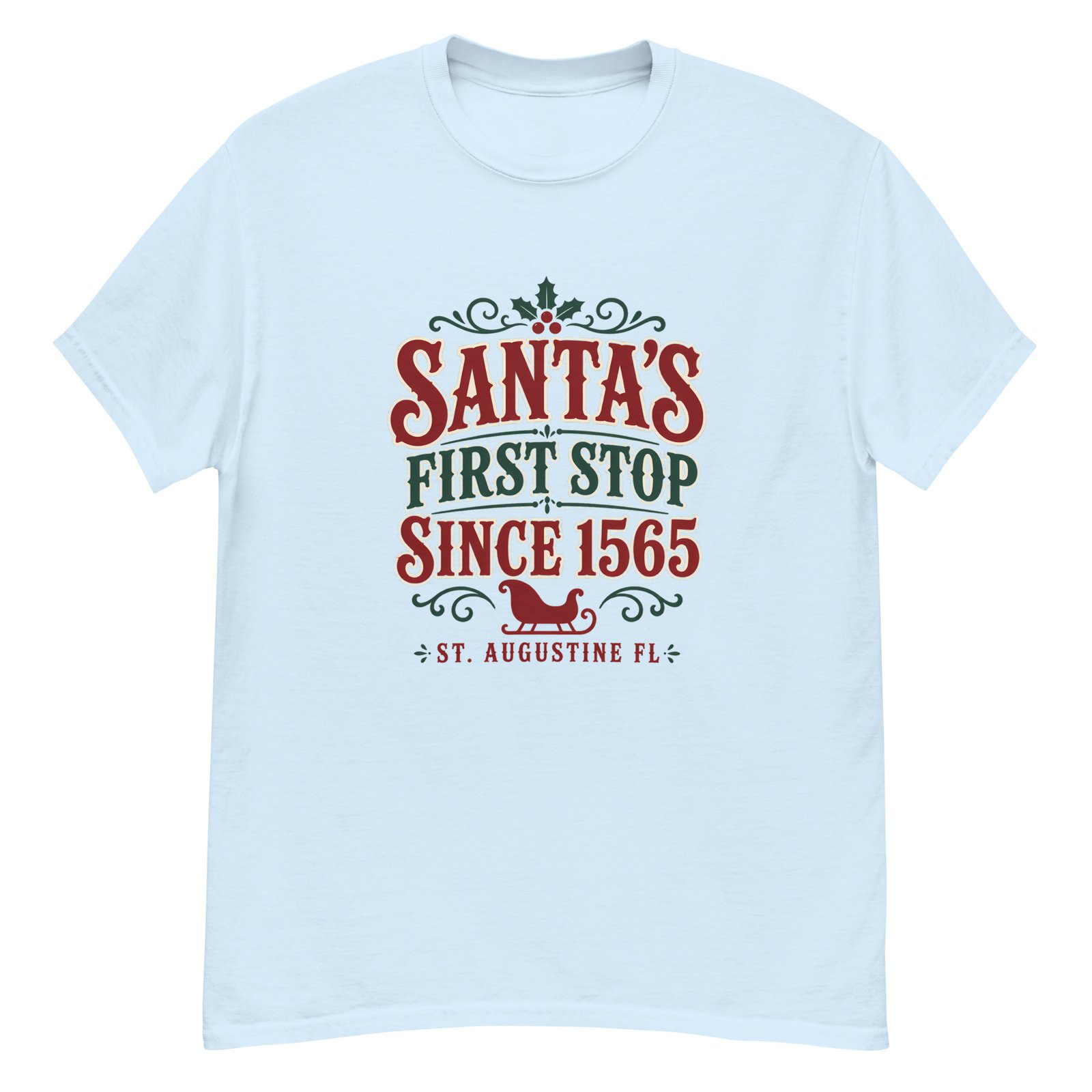Santa's First Stop St. Augustine Unisex classic tee - Image 6