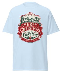 Merry Christmas First City Unisex classic tee - Image 5