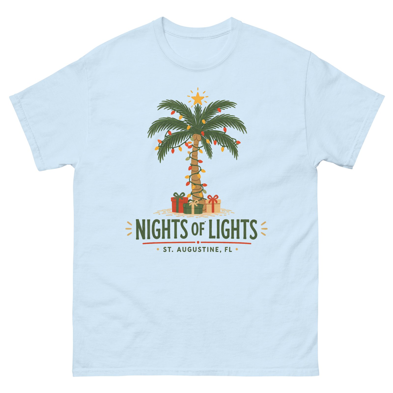Nights of Lights Palm Presents Unisex classic tee - Image 8
