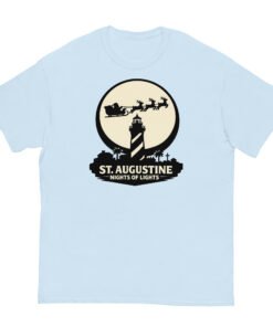 Lighthouse Santa Flying Unisex classic tee - Image 9