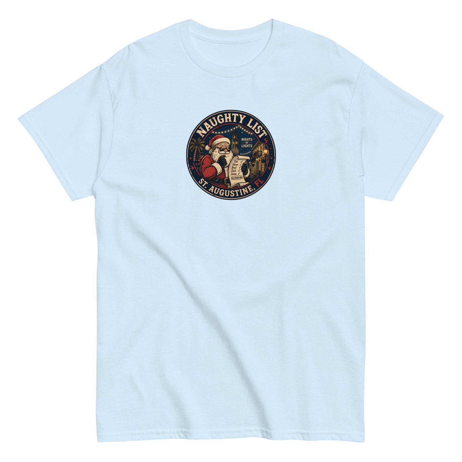 Naughty List Badge Unisex classic tee - Image 6