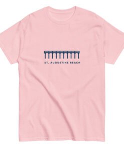 St. Augustine Beach Pier Line Unisex tee - Image 7