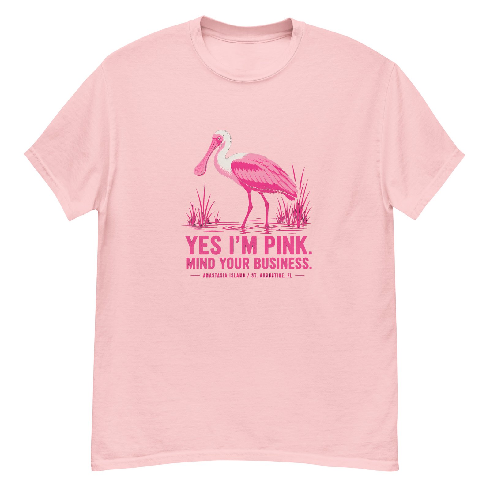 Yes I'm Pink Spoonbill Unisex classic tee