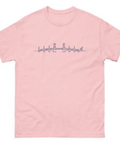 Bridge of Lions Lineart Unisex tee - Image 7