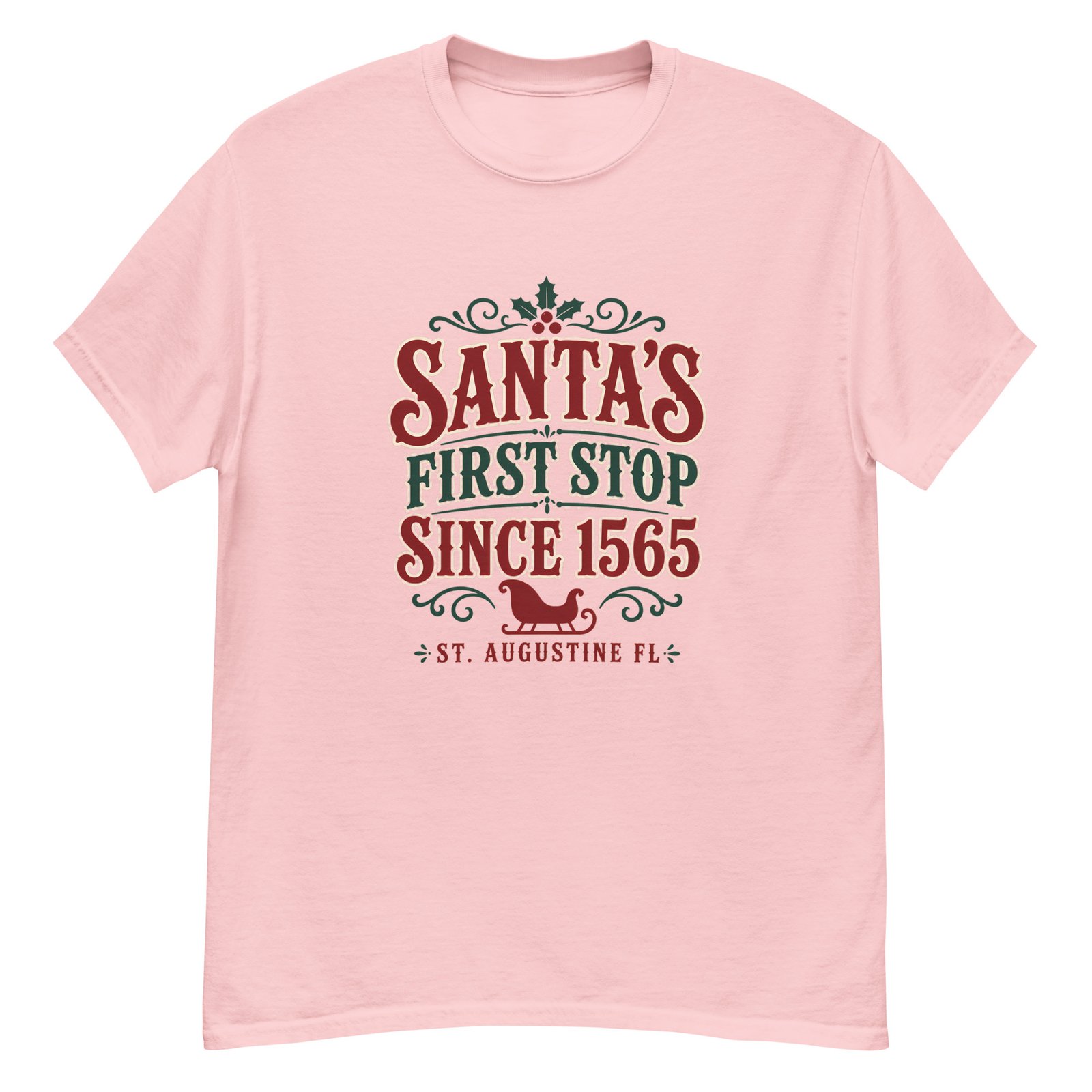 Santa's First Stop St. Augustine Unisex classic tee - Image 4