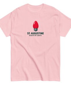 St. Augustine Nights of Lights Red Bulb Unisex classic tee - Image 13