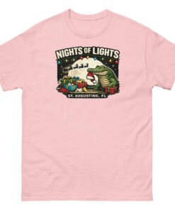 Alligator Eating Santa Nights of Lights Unisex classic tee - Image 8