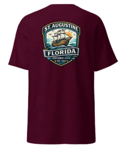 Alternative view of St. Augustine Historic City Ship Unisex classic tee