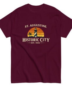 Alternative view of St. Augustine Historic City Sunrise LHDK Unisex tee