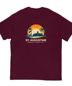 Alternative view of St. Augustine Americas Oldest City Sunrise Unisex tee